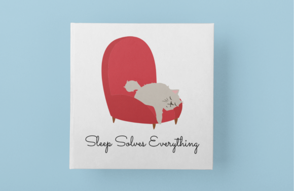 Adorable & Versatile: Using the Sleep Solves Everything Cat SVG