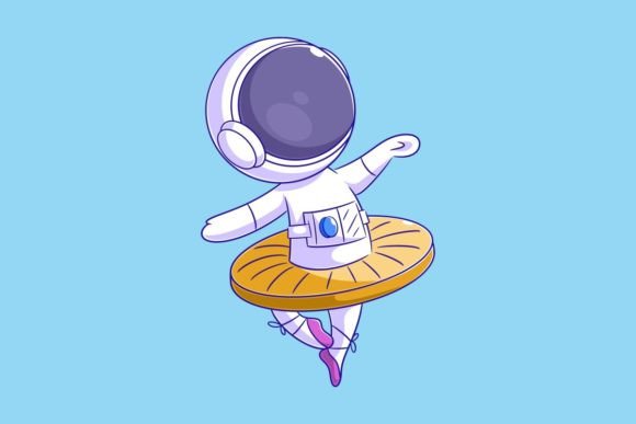 Astronaut Dancing Ballet in Red Shoes: Where Cosmic Wonder Meets Earthly Elegance
