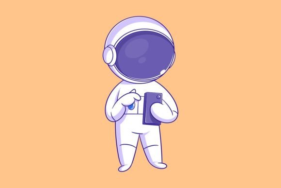 Astronaut Standing and Playing Smartphone: A Font for the Final Frontier