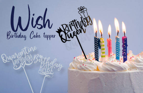 Celebrate with Wish Birthday Cake Toppers