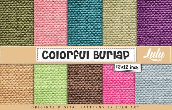 Colorful Burlap: A Textured Display Font for Authentic Design