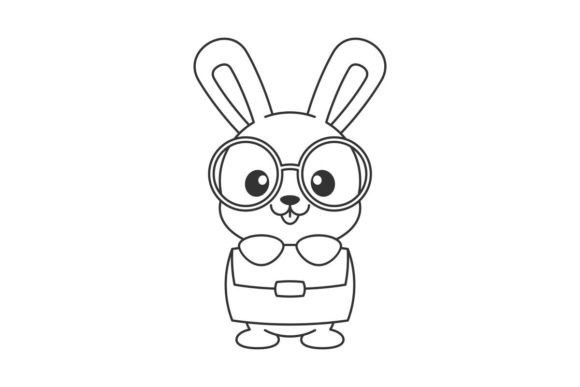 Designing with Personality: The Cute Bunny with Briefcase and Glasses