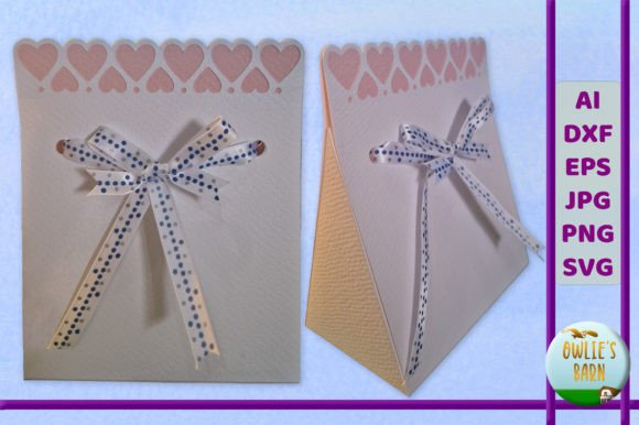 Favours Sachet - Hearts: A Digital Template for Elegant Gifts
