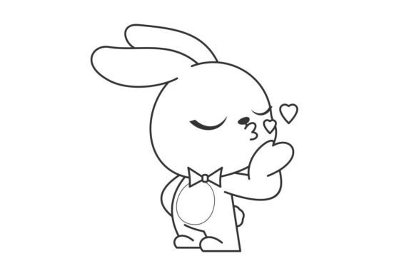 Infuse Joy Into Your Designs with a Cute Bunny Kiss