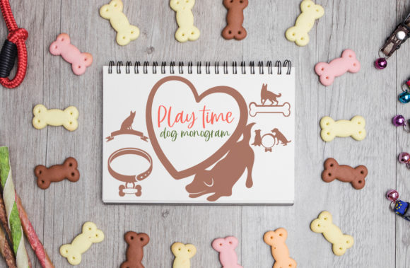 Playtime, Dog Monograms: A Free Design Asset for Pet Lovers