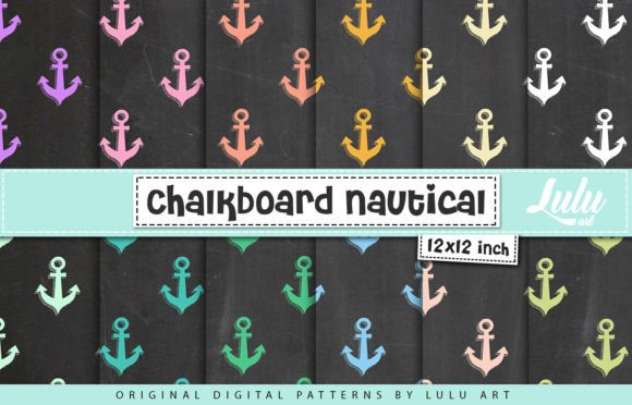 Setting the Course with Chalkboard Nautical Anchor Patterns
