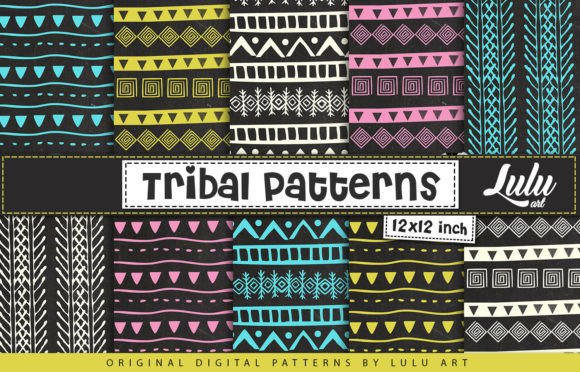 Tribal Patterns, Boho Papers: A Designer's Toolkit