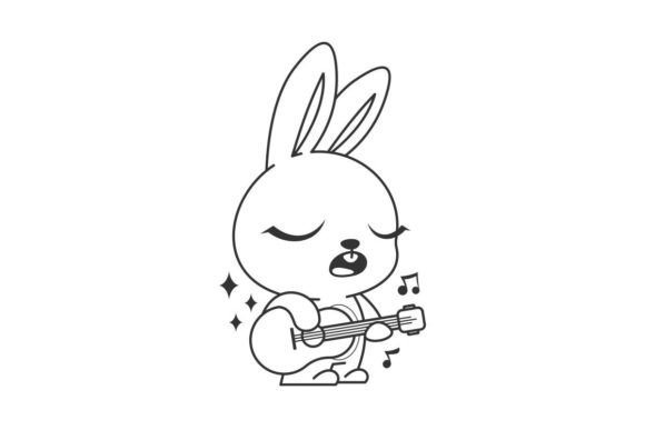 Why the Cute Bunny Singing and Playing Guitar Font Is a Must-Have Asset